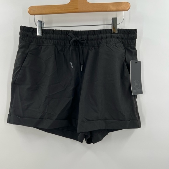 90 Degree by Reflex Flex For It Black Running Shorts Ladies Medium - Picture 1 of 6